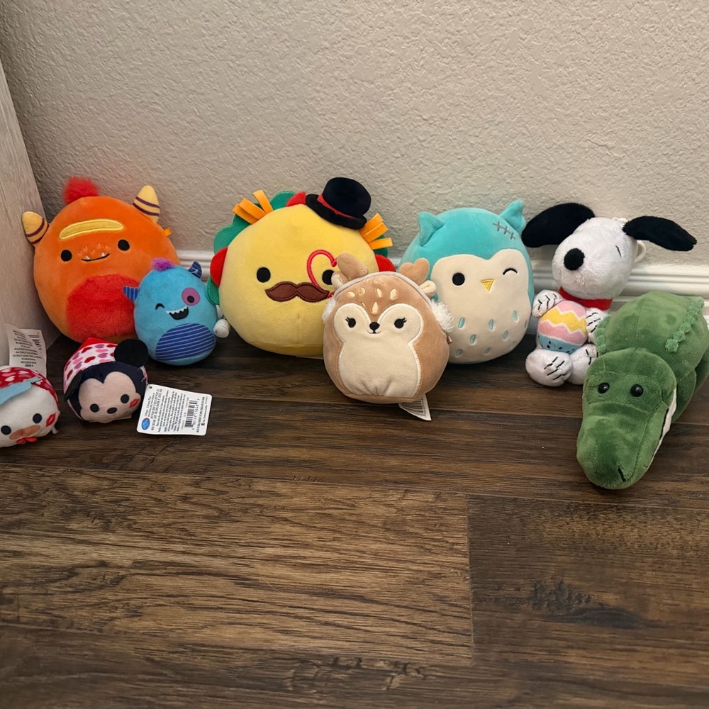 Colorful Plush Toy Collection